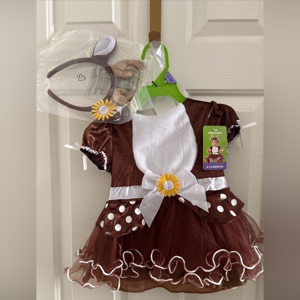 Girls Costume Party Photo Op  Dress w Headband 6 - 12 months NWT